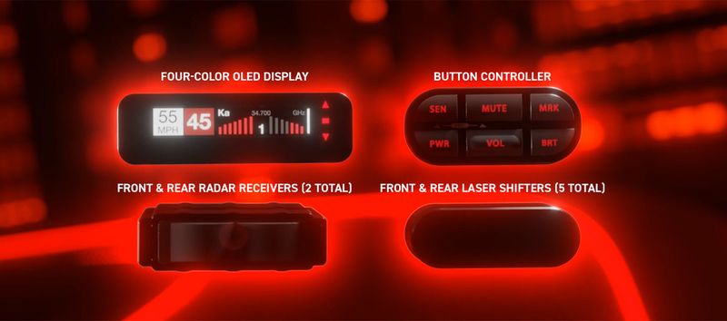 Escort Redline Ci 360c custom-installed radar and laser system