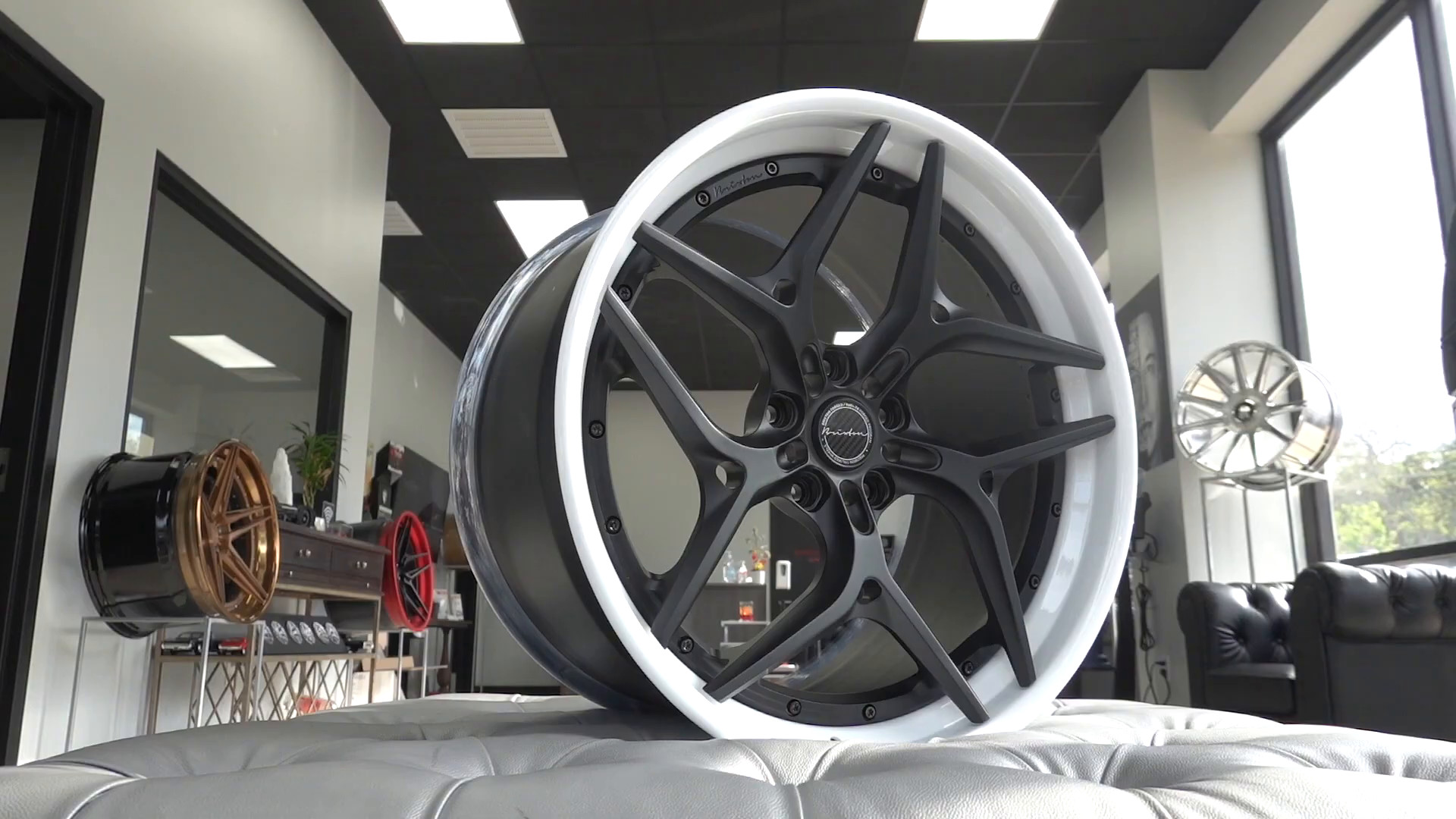 Brixton Forged wheel in the EVS showroom