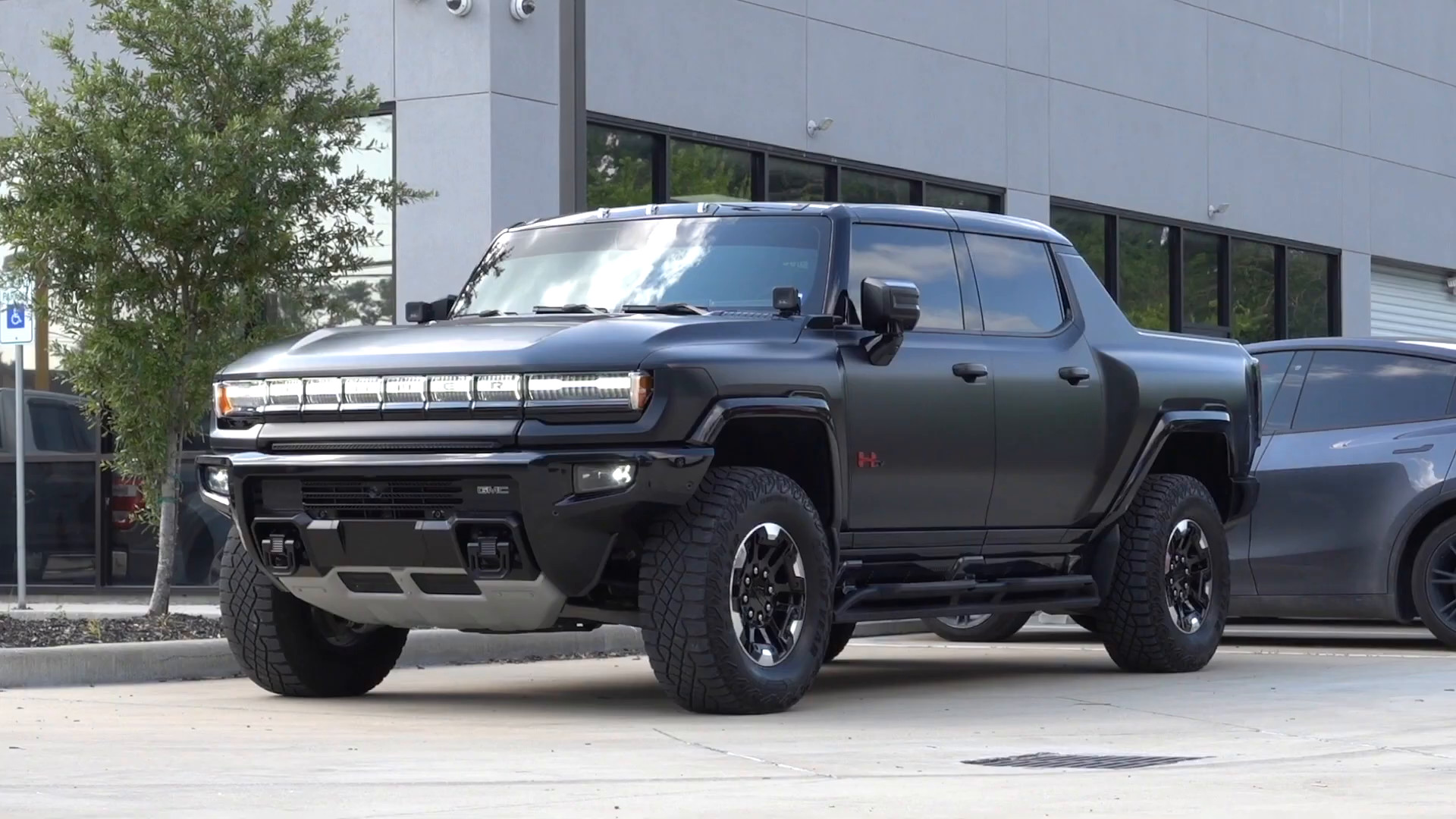 Hummer EV satin black wrap